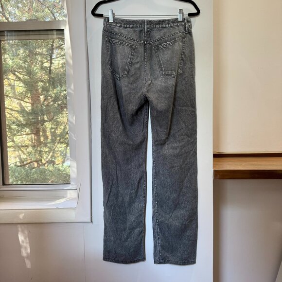 Rag & Bone Liquid Miramar Sweatpant Jeans Alex Straight Leg Black Gray 27 - Picture 10 of 13